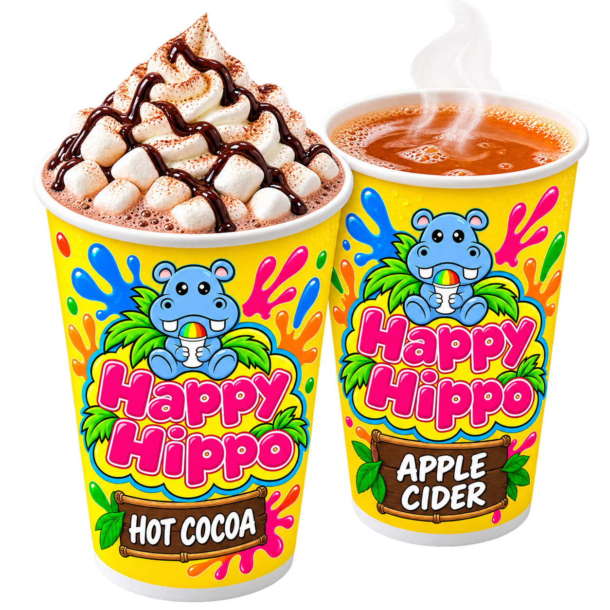 Hot cocoa and apple cider