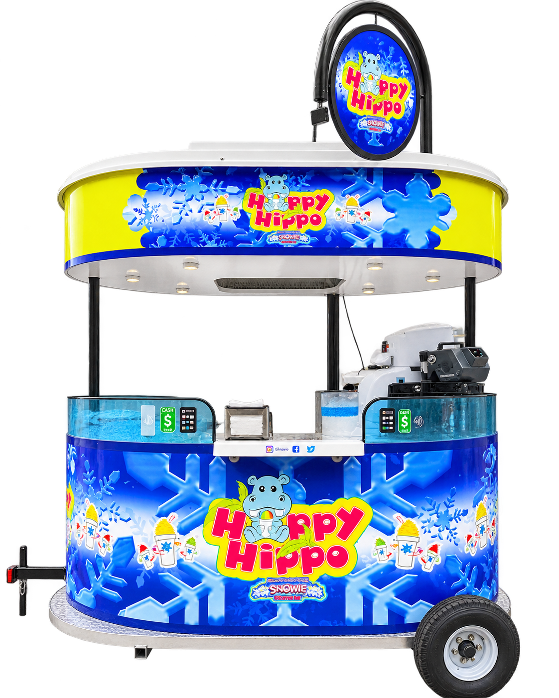 Happy Hippo Shaved Ice Cart
