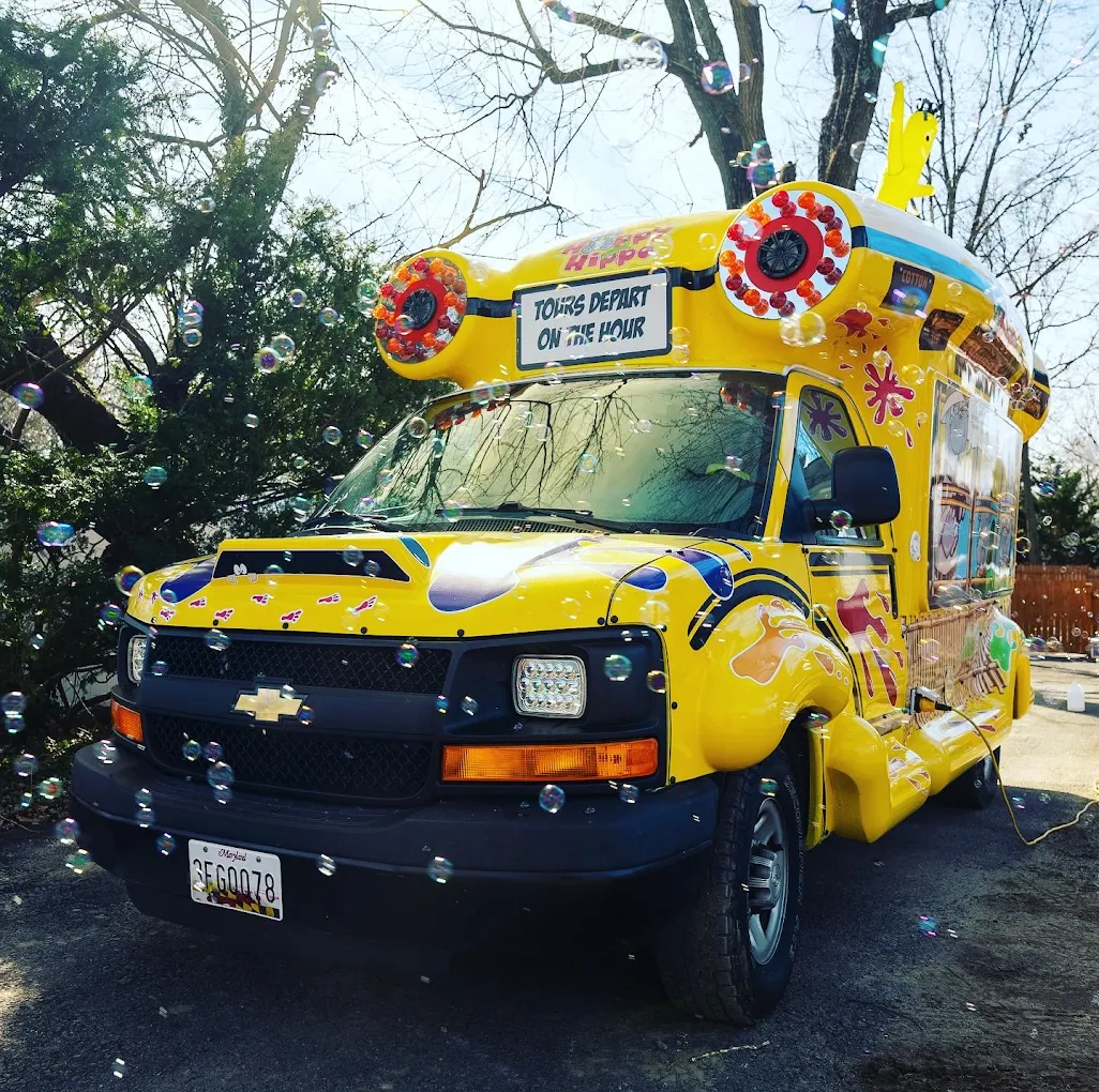 Happy Hippo bus with bubbles
